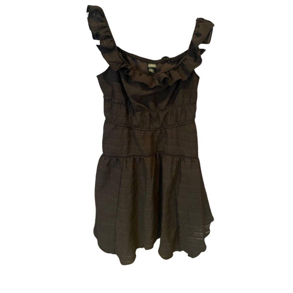 Wild Fable Black Ruffle Dress Size XS Strechy